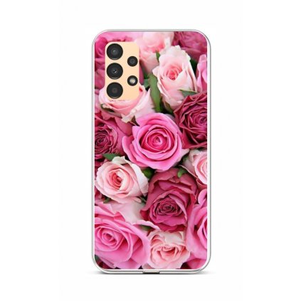 Zadný kryt na Samsung A13 Ružové ružičky