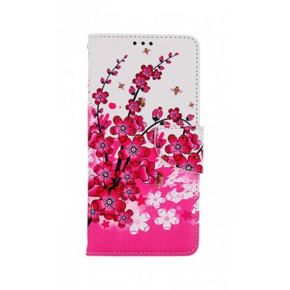 Flipové puzdro na Xiaomi Redmi A1 Kytičky textil