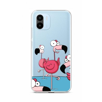 Zadný kryt na Xiaomi Redmi A1 Cartoon Flamingos
