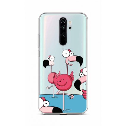 Zadný kryt na Xiaomi Redmi Note 8 Pro Cartoon Flamingos