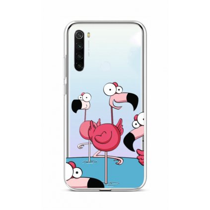 Zadný kryt na Xiaomi Redmi Note 8T Cartoon Flamingos