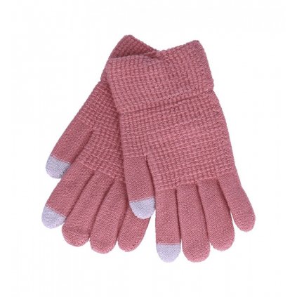 Dotykové rukavice pre mobilný telefón TopQ ružové veľ. SM