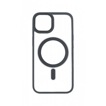 Zadný pevný kryt Magnetic na iPhone 14 Plus s čiernym rámčekom