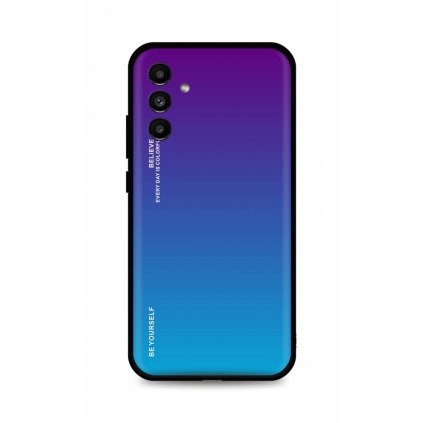 Zadný pevný kryt LUXURY na Samsung A13 5G dúhový purpurový