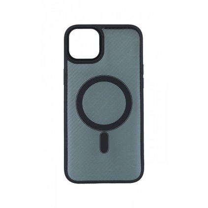 Zadný pevný kryt Magnetic Carbon na iPhone 14 Plus tmavý