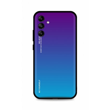 Zadný pevný kryt LUXURY na Samsung A04s dúhový purpurový