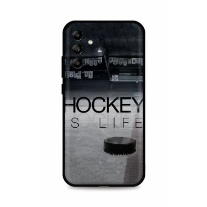 Zadný kryt DARK pre Samsung A04s Hockey Is Life