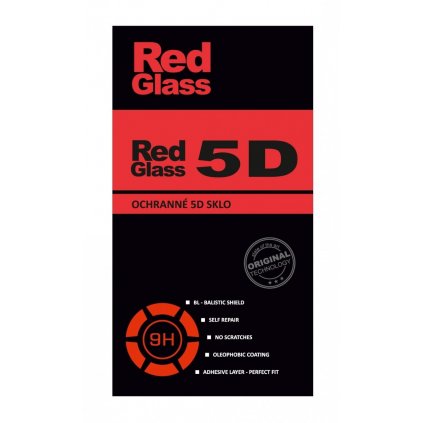 Tvrdené sklo RedGlass na iPhone 8 5D čierne