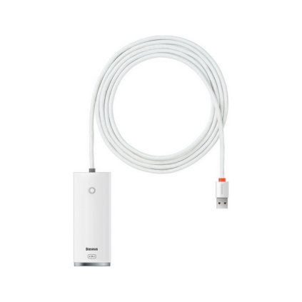 Adaptér Baseus HUB USB-A - 4x USB-A biely