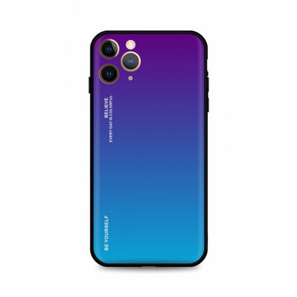 Zadný pevný kryt LUXURY na iPhone 11 Pro dúhový purpurový