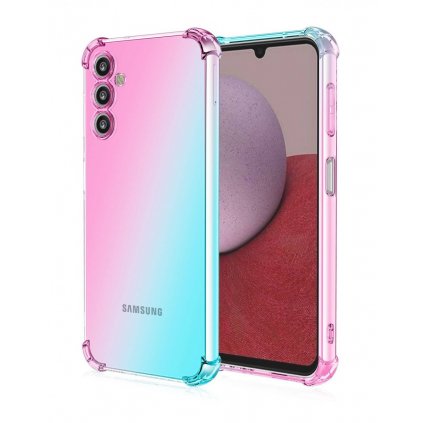 Zadný kryt na Samsung A14 5G Shock dúhový mentolovo-ružový