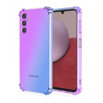 Zadný kryt na Samsung A14 5G Shock dúhový fialovo-modrý