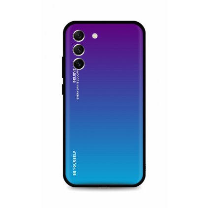 Zadný pevný kryt LUXURY na Samsung S22 Plus dúhový purpurový