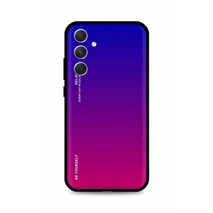 Zadný pevný kryt LUXURY na Samsung A54 5G dúhový fialový