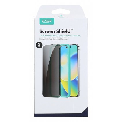 Flexibilné sklo ESR na iPhone 14 Pro Double Pack tmavé