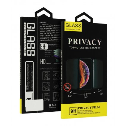 Tvrdené sklo Privacy na Samsung S20 FE Full Cover čierne