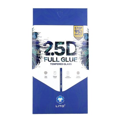 Tvrdené sklo LITO na iPhone 6 Plus - 6s Plus FullGlue čierne