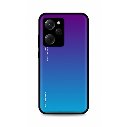 Zadný pevný kryt LUXURY na Xiaomi Poco X5 Pro 5G dúhový purpurový