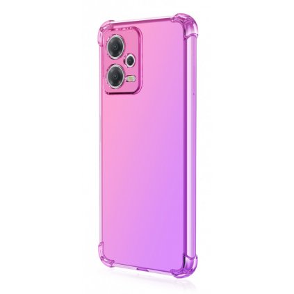 Zadný kryt na Xiaomi Poco X5 Pro 5G Shock dúhový ružovo-fialový