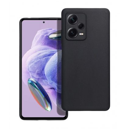 Zadný kryt MATT na Xiaomi Redmi Note 12 Pro+ 5G čierny