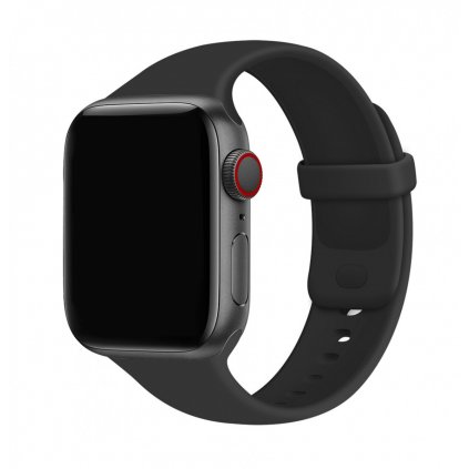 Silikónový remienok Gummy pre Apple Watch 42-44-45-49 mm čierny