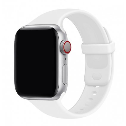 Silikónový remienok Gummy pre Apple Watch 42-44-45-49 mm biely