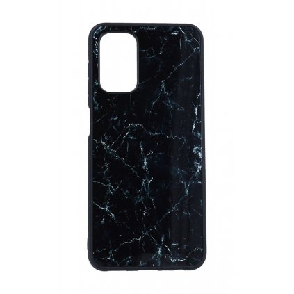 Zadný pevný kryt Marble na Samsung A13 Smoky Black