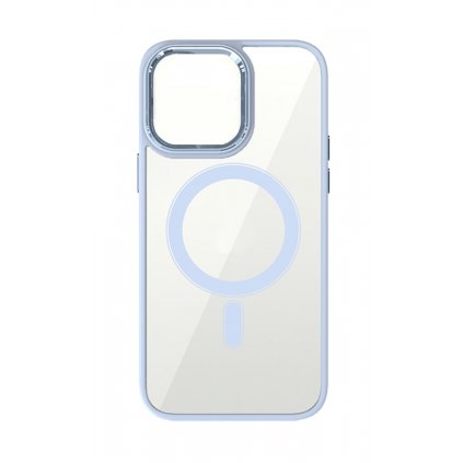 Zadný pevný kryt Magnetic na iPhone 14 s modrým rámčekom