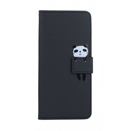 Flipové puzdro na Xiaomi Redmi A2 čierne s pandou