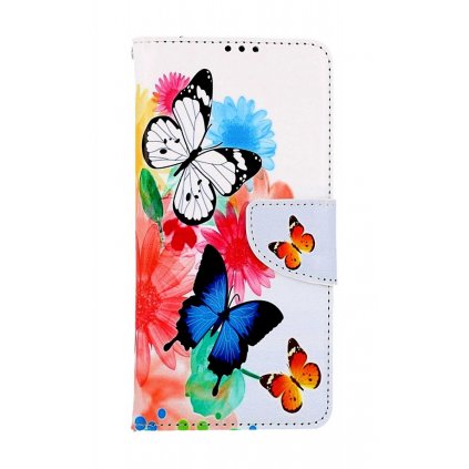 Flipové puzdro na Xiaomi Redmi Note 12S Farebné s motýlikmi