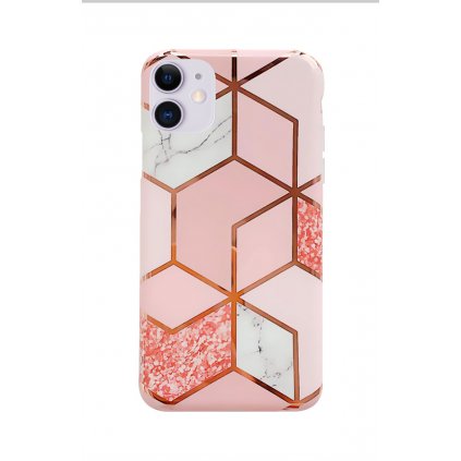 Zadný kryt na iPhone 11 Marble Pink