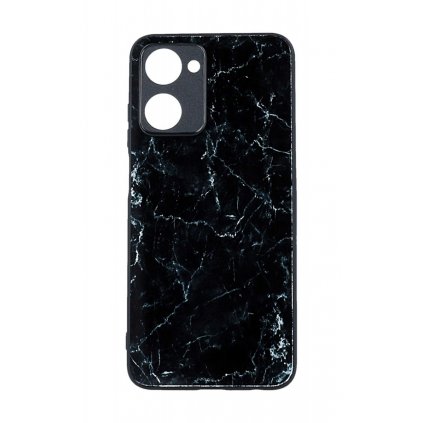 Zadný pevný kryt Marble na Realme 10 Smoky Black