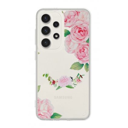Zadný kryt Flower na Samsung A13 s ružovými kvetmi