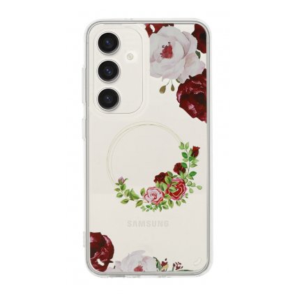 Zadný kryt Flower na Samsung A13 5G s červenými kvetmi