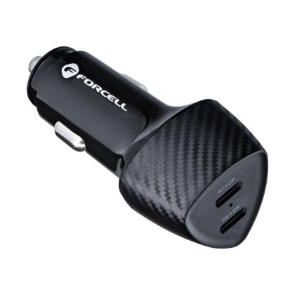 Rýchlonabíjačka do auta Forcell Carbon 40W čierna