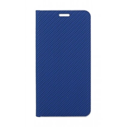 Puzdro Luna Carbon Book pre iPhone 15 Pro modré
