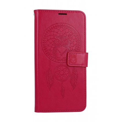 Flipové puzdro Mezzo na Xiaomi Redmi Note 12S Lapač so sovičkou ružové