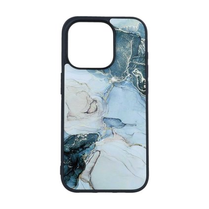 Zadný pevný kryt Marble na iPhone 15 Pro Max Smoky Color