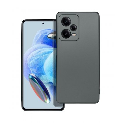 Zadný kryt Metallic na Xiaomi Redmi Note 12 Pro 5G sivý