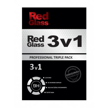 Set ochrany telefónu RedGlass na iPhone 12 mini Triple Pack