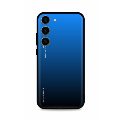 Zadný pevný kryt LUXURY na Samsung S23 dúhový modrý