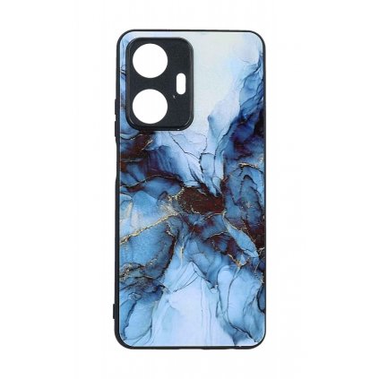 Zadný pevný kryt Marble na Realme C55 Smoky Blue