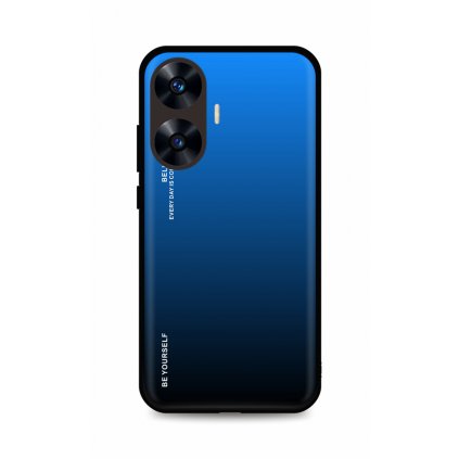 Zadný pevný kryt LUXURY pre Realme C55 dúhový modrý