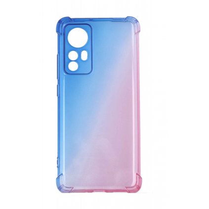 Zadný kryt na Xiaomi 12 Shock dúhový modro-ružový