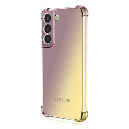 Zadný kryt na Samsung S23 Shock dúhový purpurovo-žltý