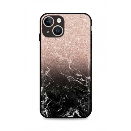 Zadný pevný kryt LUXURY pre iPhone 14 Sparkling Marble