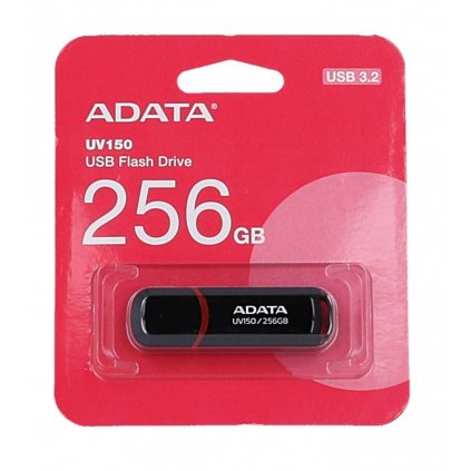 Flash disk ADATA UV150 256GB čierno-červený