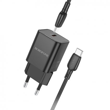 Rýchlonabíjačka Borofone BN13 s káblom USB-C 30W čierny