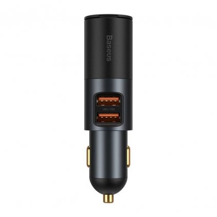 Baseus Share Together Car Adapter (CCBT-D0G) s dvojitým 120W rýchlym nabíjaním sivej farby