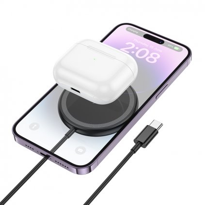 Bezdrôtová rychlonabíjačka Borofone BQ27 Pole magnetic 15 W čierna